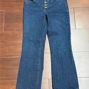 Madewell Women's Blue Jeans- high rise and flare